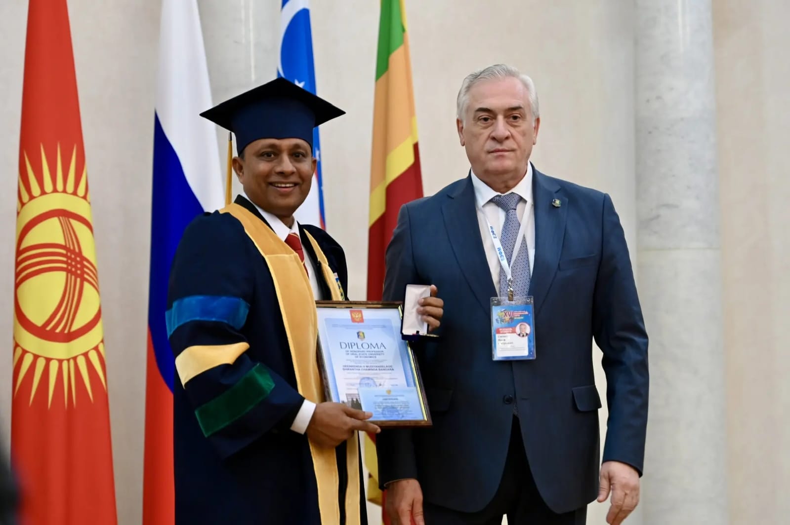 Senior Professor Shirantha Heenkenda Receives Honorary Professorship from Ural State University of Economics